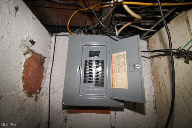 utility room featuring electric panel