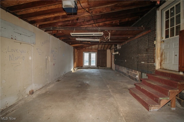 view of basement