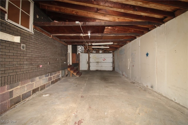 view of basement