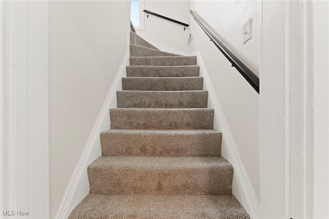 stairs with carpet