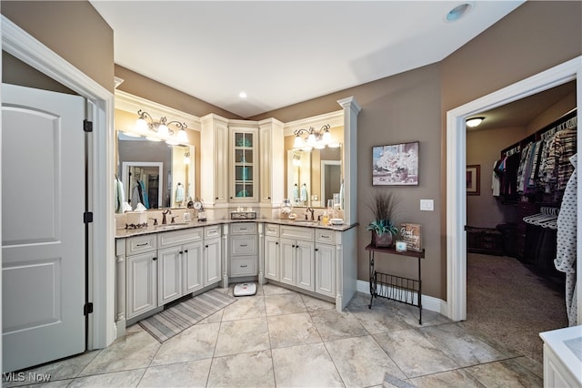 bathroom with vanity