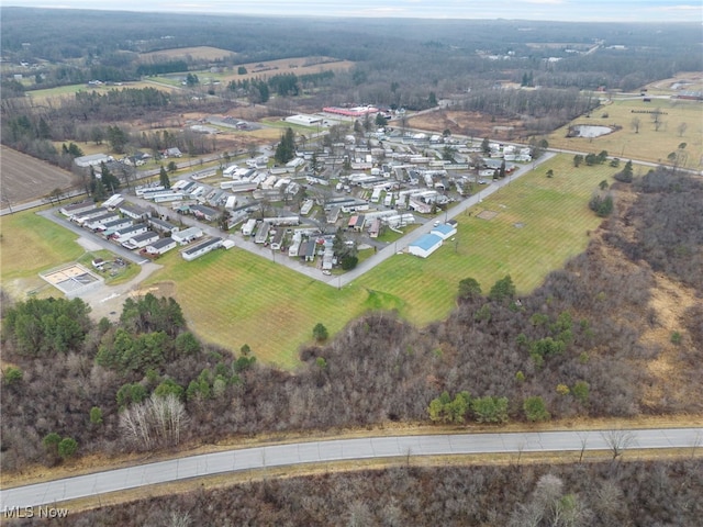 aerial view featuring a rural view