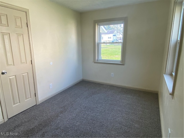 view of carpeted empty room