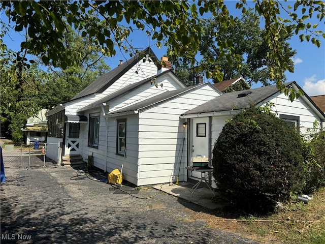 view of side of home