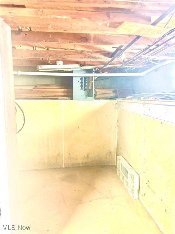 view of basement