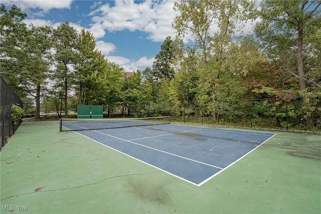 view of tennis court