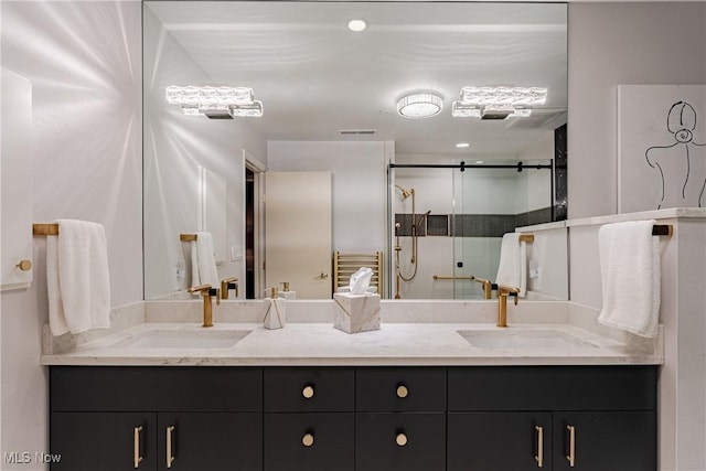 27500 Cedar Rd Unit T-8, Beachwood, OH 44122 - full bath featuring a shower stall and double vanity