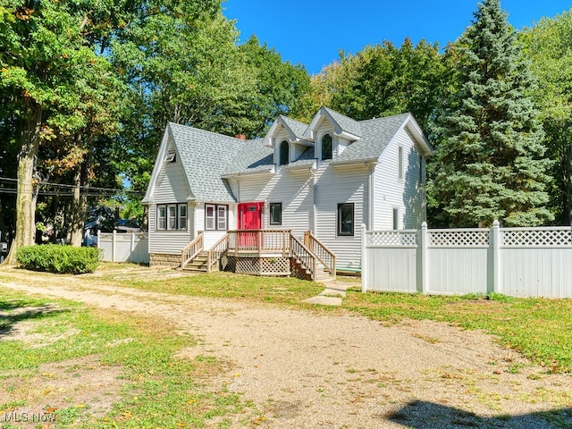 view of front of home