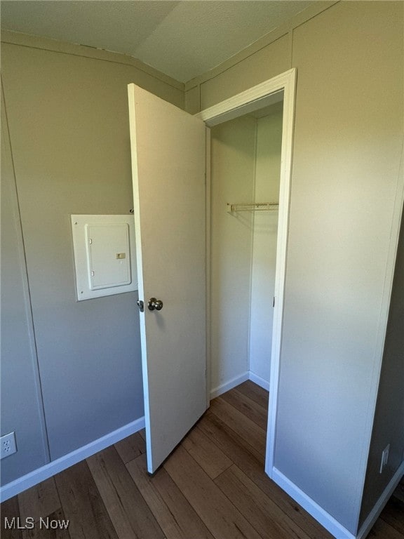 closet with electric panel