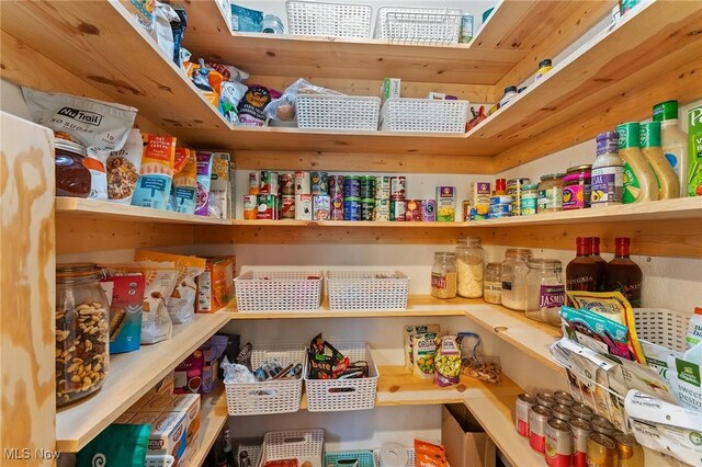 view of pantry