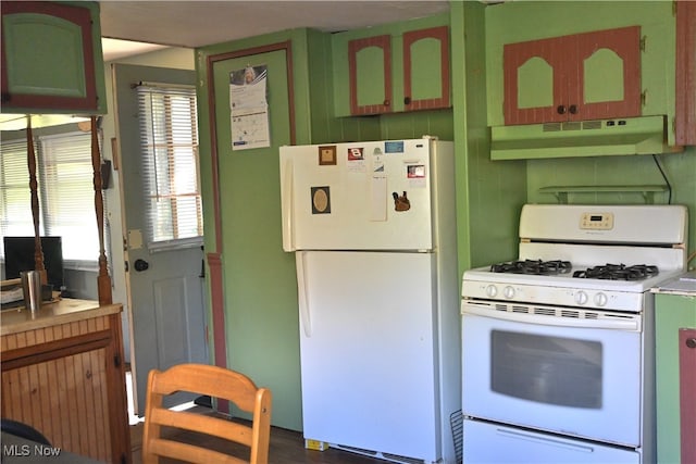 kitchen with white appliances