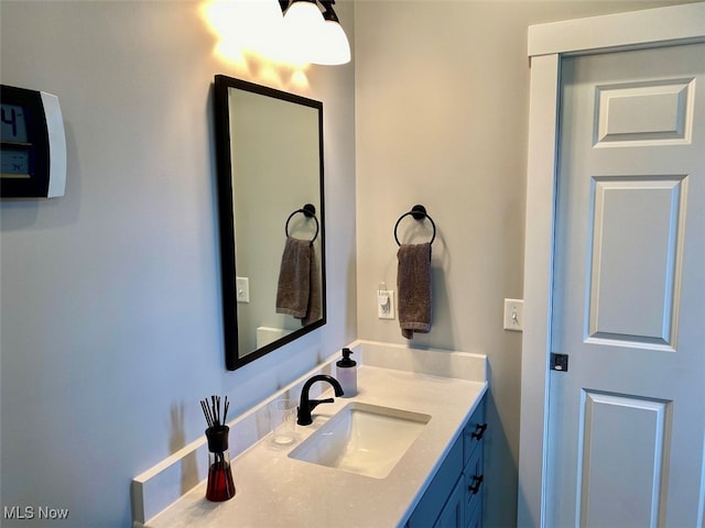 bathroom featuring vanity