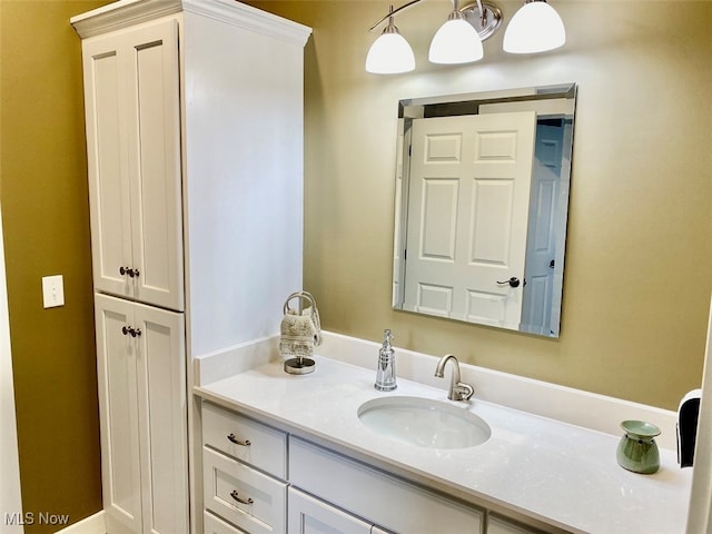 bathroom featuring vanity