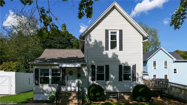 view of front of property