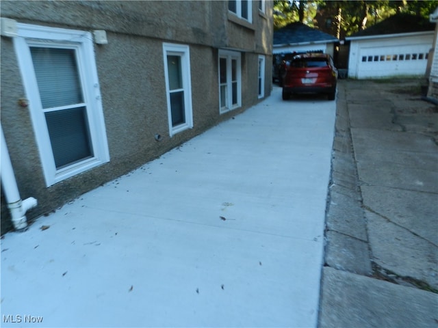 view of home's exterior featuring a garage