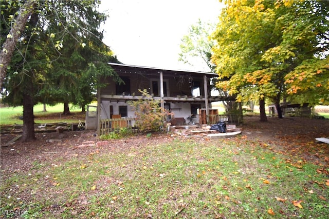 view of rear view of property