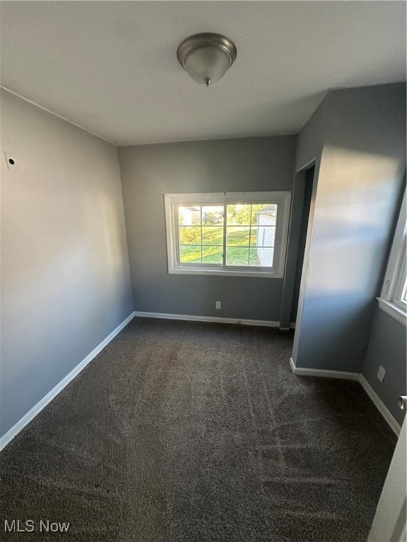 view of carpeted empty room