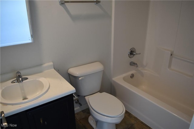 51945 William Ln, Saint Clairsville, OH 43950 - full bath featuring toilet, vanity, and  shower combination