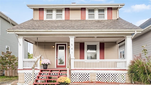 view of front of house featuring a porch