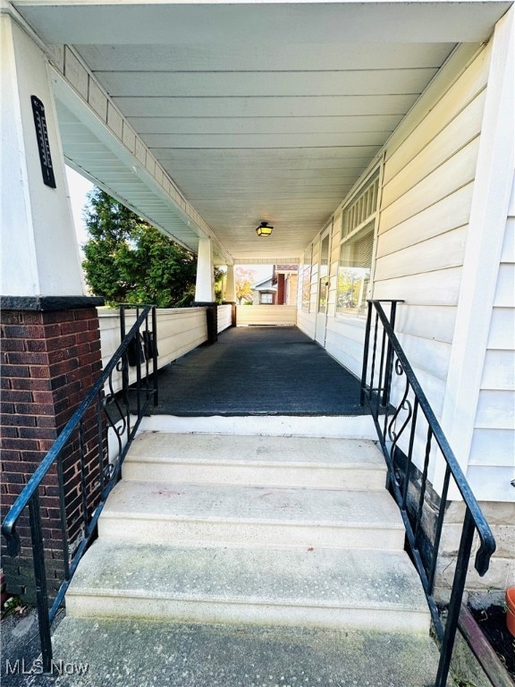 view of stairs