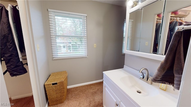 bathroom with vanity