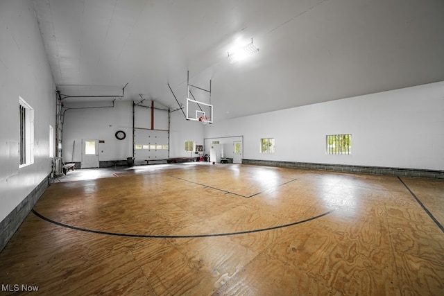 view of basketball court