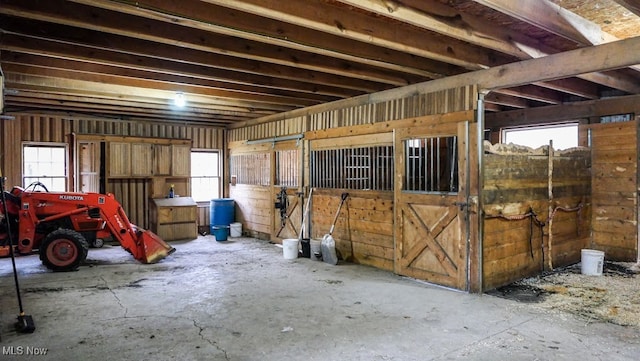 view of horse barn