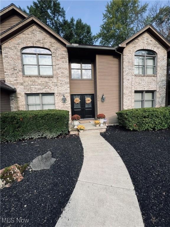 view of front of home featuring french doors