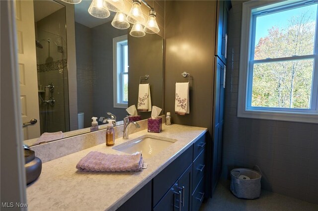 12291 Arbor Creek Dr, Strongsville, OH 44136 - full bath featuring a tile shower and vanity