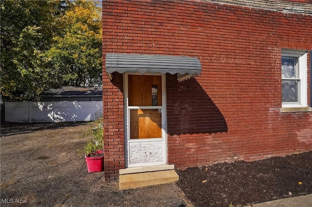 view of entrance to property
