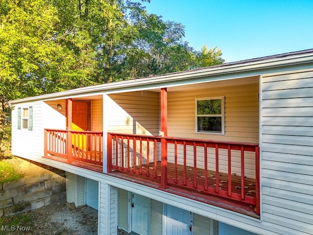 view of rear view of property