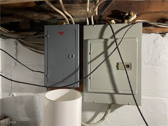 utility room featuring electric panel