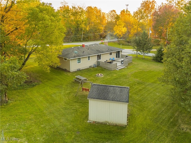 birds eye view of property