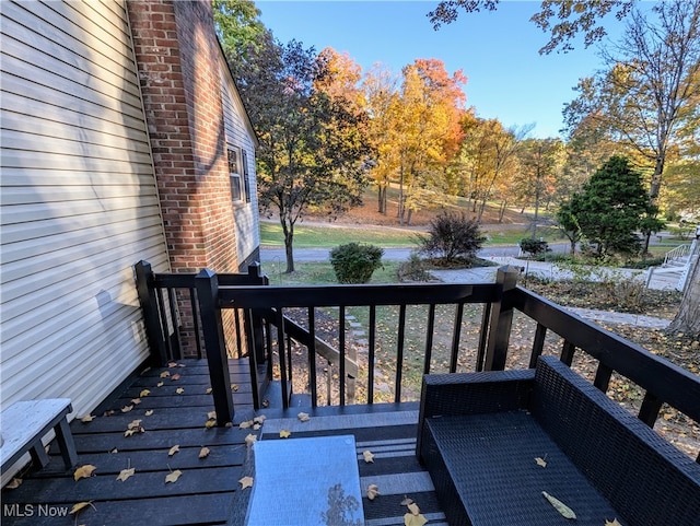 view of wooden terrace