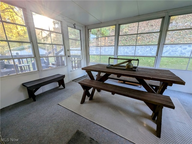 view of sunroom / solarium