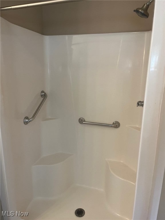 bathroom with a shower