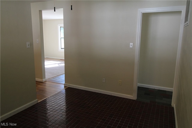 view of tiled empty room