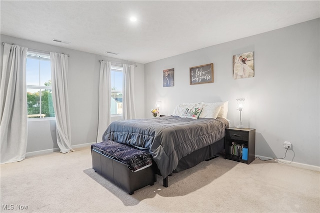 bedroom featuring carpet flooring