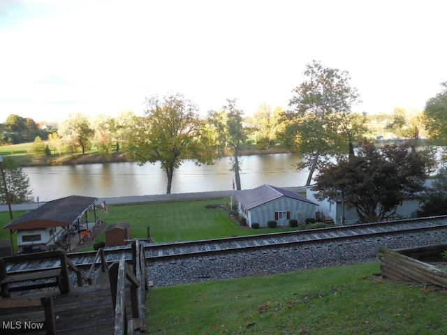 view of water feature