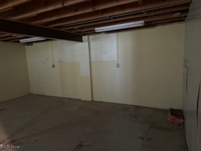 view of basement