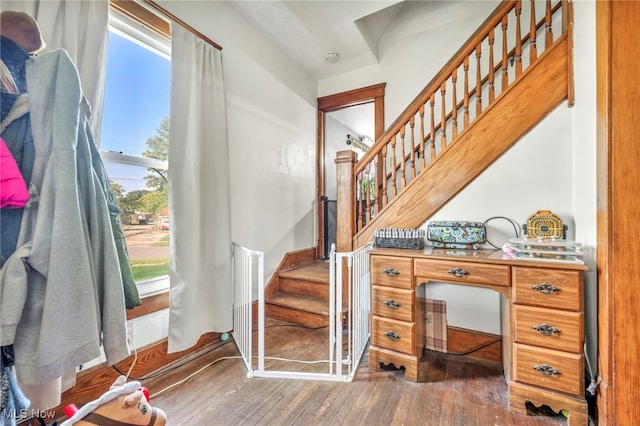 interior space featuring hardwood / wood-style floors