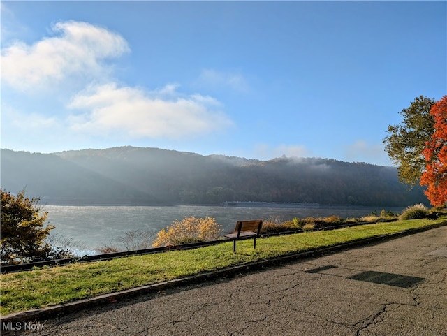 property view of mountains with a water view