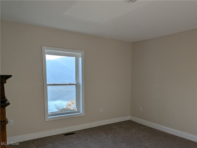 view of carpeted empty room