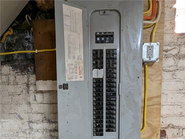 utility room with electric panel