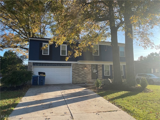 view of front of home featuring a garage