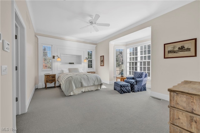 39470 Stillman Ln, Willoughby, OH 44094 - bedroom with ceiling fan, light carpet, and multiple windows