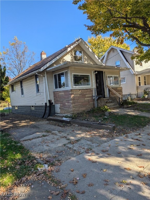 view of front of home