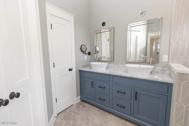 bathroom with vanity