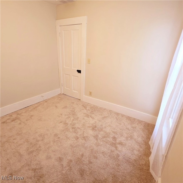 view of carpeted empty room