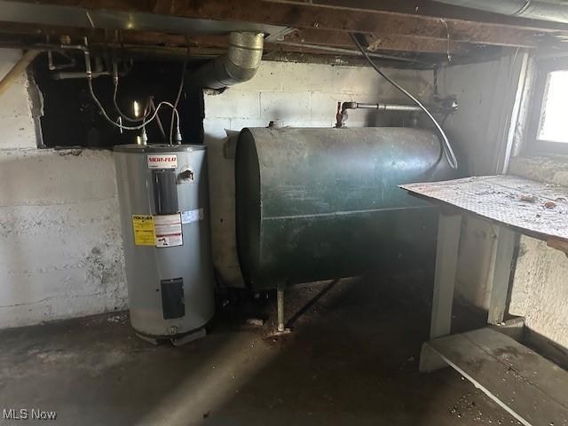7433 State Route 7, Andover, OH 44003 - utilities featuring water heater and oil tank